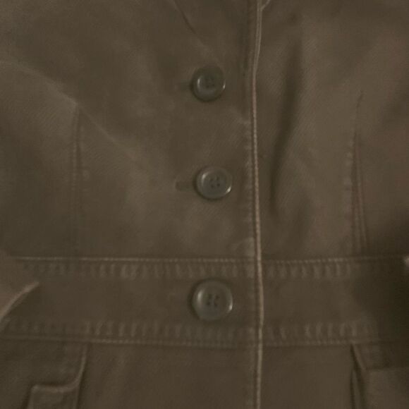 Anne Taylor Denim Trench Coat - Picture 5 of 8